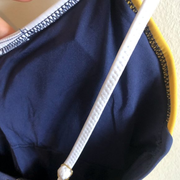 Derek Lam 10 Crosby Laced Color Block One-Piece Sw - Picture 4 of 10